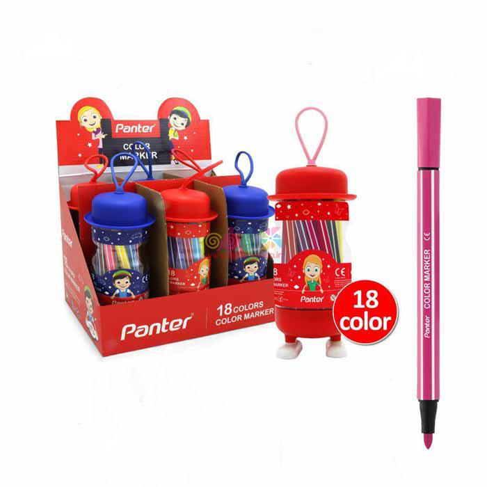 ماژیک نقاشی 18رنگ عروسکی پنتر