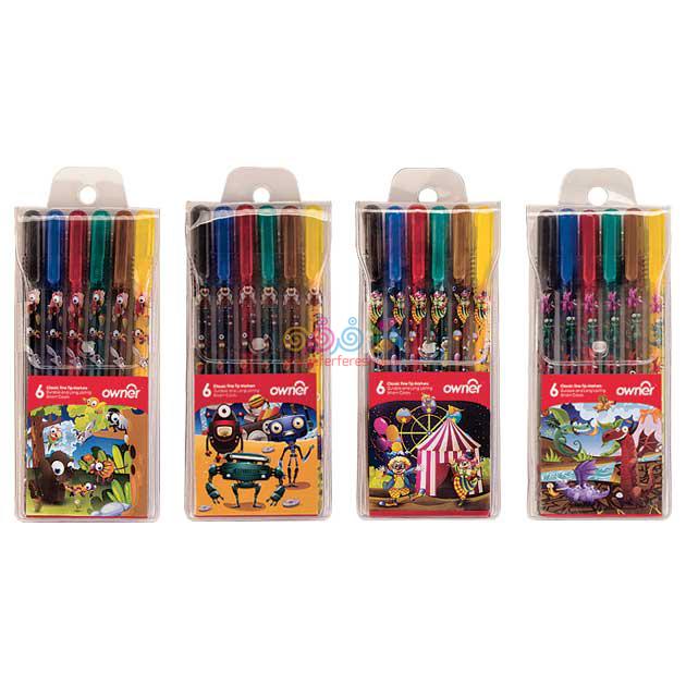 ماژیک نقاشی 6رنگ اونر