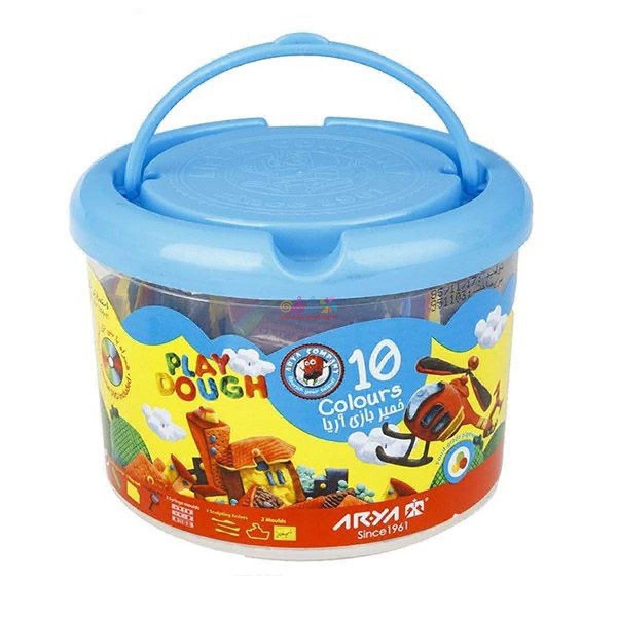 خميربازي 10رنگ سطلي کد1068 آريا