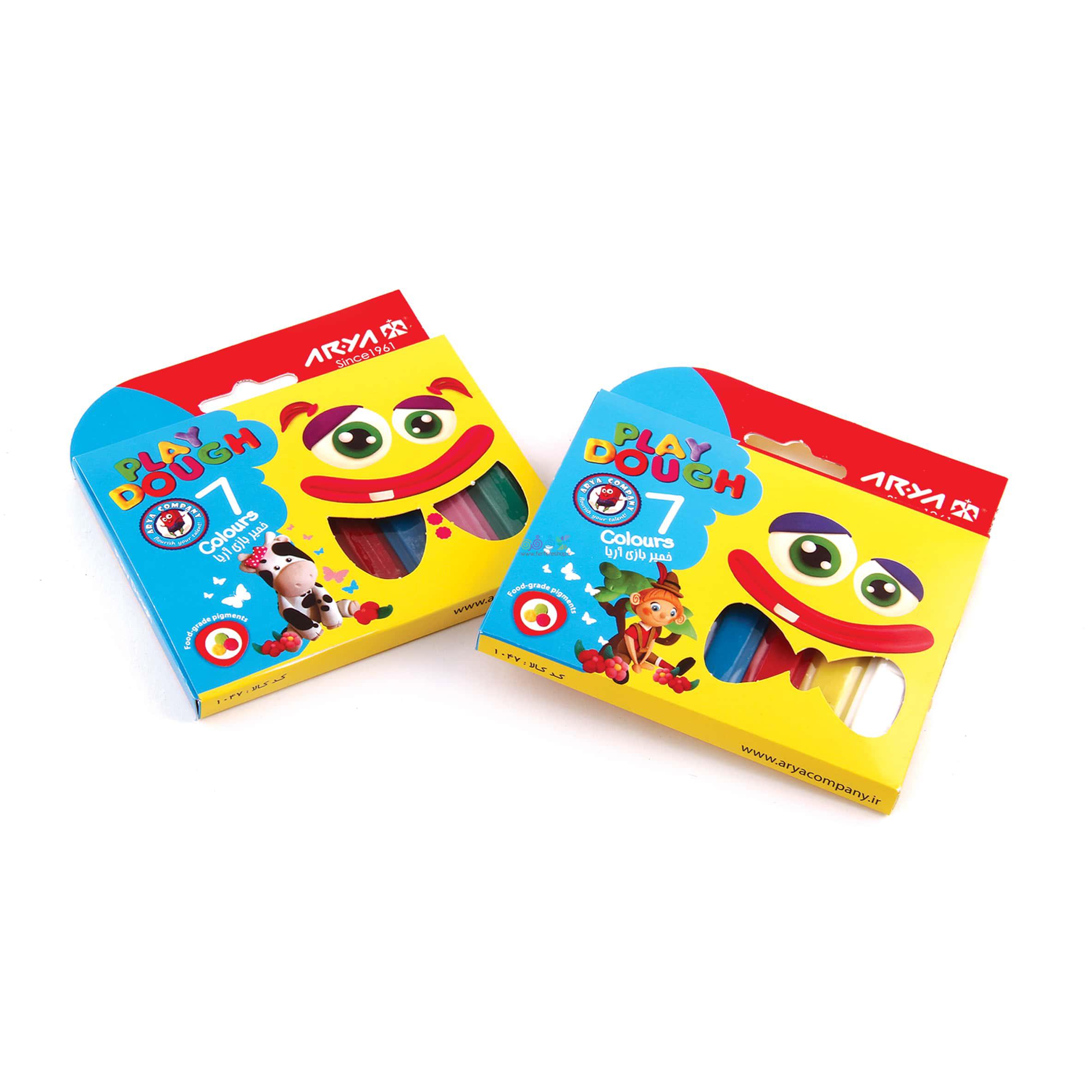 خميربازي 7رنگ مقوايي کد1047 آريا