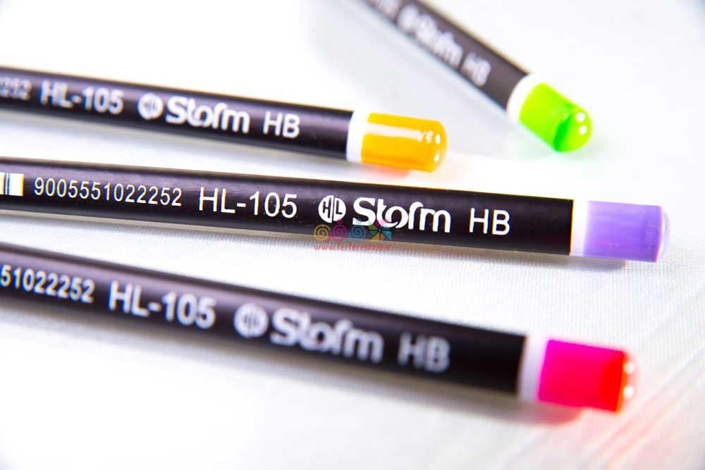 مدادمشکي سه گوش HL-105 ع 12عددي استورم