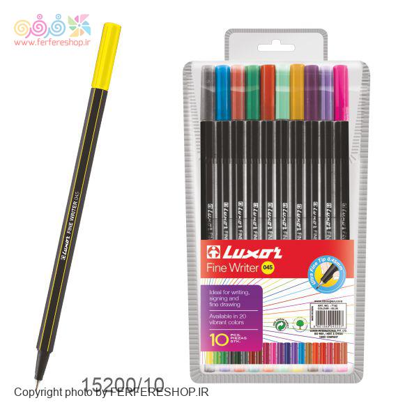 پک روان نويس نمدي 10 رنگ 10WT لوکسور