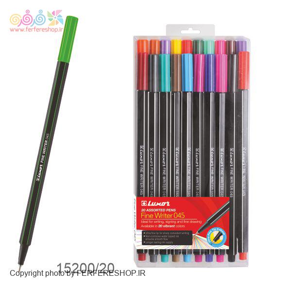 پک روان نويس نمدي 20 رنگ 20ACT لوکسور